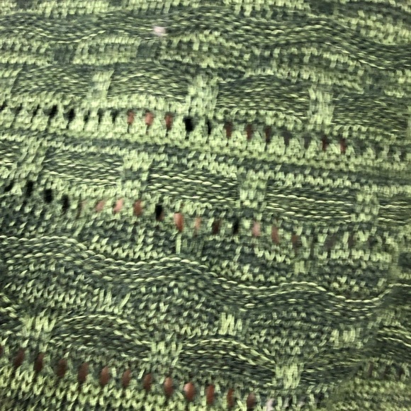 Studio works women’s green knit cardigan medium - Picture 9 of 9